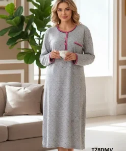 Koszule nocne damskie,size m-4xl, Paczka 10szt ,szary kolor