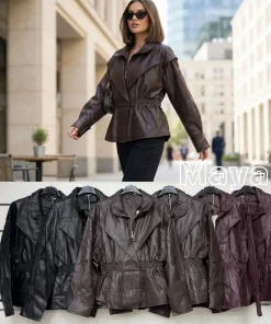 Kurtki skórzane damskie,size uni,paczka 6szt ,mix kolor