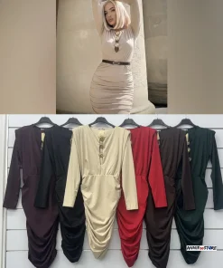 Sukienki Damskie WŁOSKA,Size uni,paczka 6szt, mix kolor