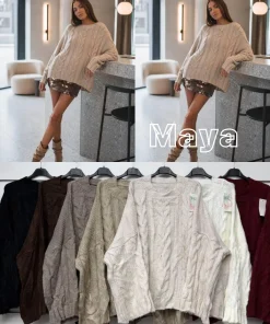Swetry Damskie ,size uni,paczka 6szt ,mix kolor