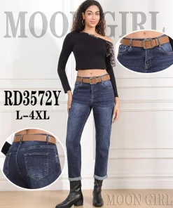 Jeansy Damskie, size l-4xl,Paczka 12szt, 1 kolor