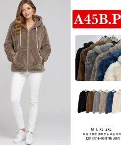 Kurtki Damskie, size m-2xl,Paczka 12szt, mix kolor