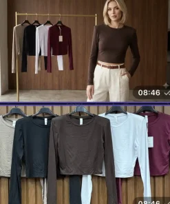 Bluzki damskie WŁOSKA,Size uni ,paczka 6 szt mix kolor