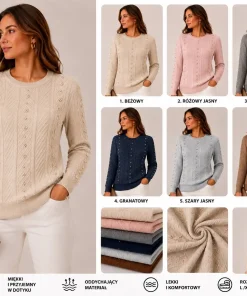 Swetry Damskie,Size l/xl-2xl/3xl,paczka 12szt, mix kolor