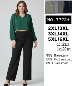 Spodnie damskie ,size 2/3xl-5/6xl ,Paczka 12szt,mix kolor