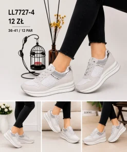Buty Sportowe Damskie (36-41, 12par) 1 kolor