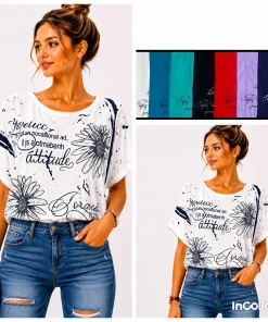 Bluzki Damskie,Size 2xl/3xl-4xl/5xl,paczka 12szt, mix kolor
