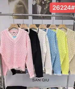 Swetry Damskie, size uni,Paczka 6szt ,mix kolor