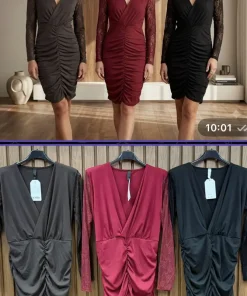 Sukienki Damskie WŁOSKA,Size uni,paczka 6szt, mix kolor