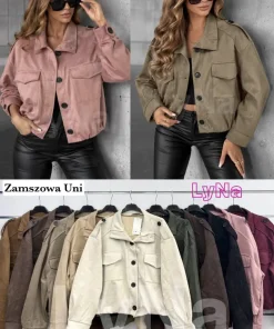 Kurtki Damskie WŁOSKA,Size uni,paczka 6szt, mix kolor