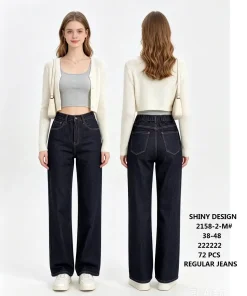 Jeansy Damskie,size 38-48,Paczka 12szt ,1kolor