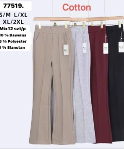 Spodnie Damskie,Size s/m-xl/2xl,paczka 12szt, mix kolor