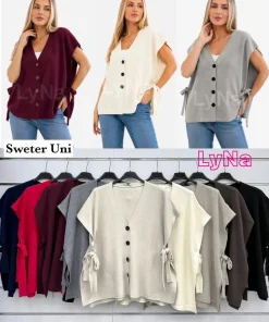 Swetry Damskie WŁOSKA,Size uni,paczka 6szt, mix kolor