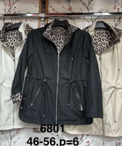 Kurtki damskie ,size 46-56,Paczka 6szt, 1kolor