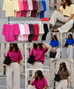 Swetry damskie,Size uni,paczka 6szt,mix kolor