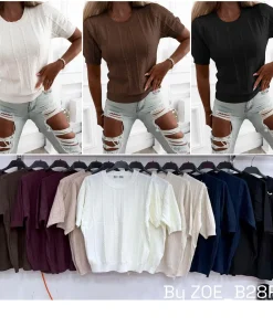 Swetry Damskie WŁOSKA,Size uni,paczka 6szt, mix kolo