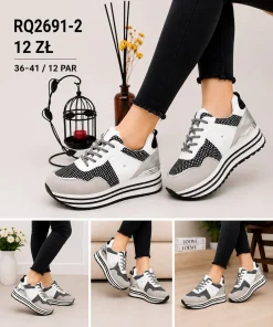 Buty Sportowe Damskie (36-41, 12par) 1 kolor