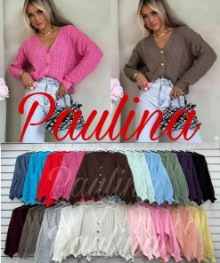 Swetry Damskie WŁOSKA,Size uni,paczka 6szt, mix kolor