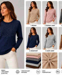 Swetry Damskie,Size l/xl-2xl/3xl,paczka 12szt, mix kolor