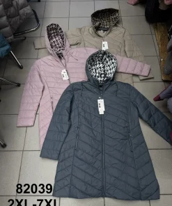 Kurtki damskie ,size 2xl-7xl,,Paczka 6szt ,1kolor
