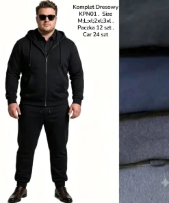 Komplety MĘSKIE, size m-3xl,Paczka 12szt, mix kolor