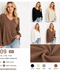 Bluzki Damskie,Size xl/2xl-2xl/3xl,paczka 12szt, mix kolor
