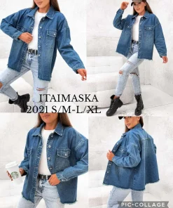 Kurtki Jeansowe Damskie, size s/m-l/xl,Paczka 10szt, 1 kolor
