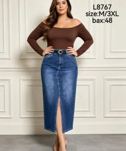 Spódnica długa Damskie, size m-3xl,Paczka 12szt, 1 kolor