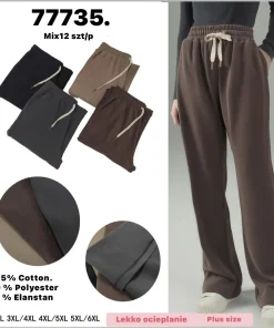 Spodnie Damskie, size 2xl/3xl-5xl/6xl,Paczka 12szt ,mix kolor