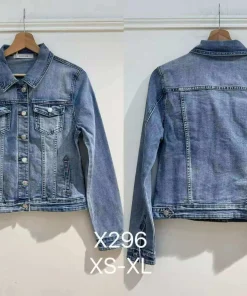 Kurtki Jeansowe Damskie,size xs-xl,Paczka 10szt ,1kolor