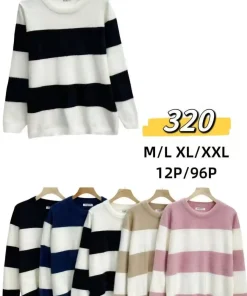 Swetry DAMSKI ,size m/l-xl/2xl,Paczka 12szt ,mix kolor