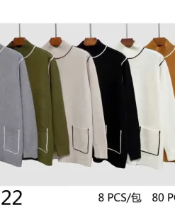 Swetry damskie,size uni,paczka 8szt ,mix kolor
