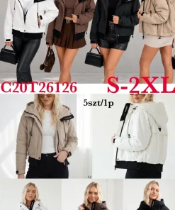 Kurtki Damskie,Size s-2xl,paczka 5szt, 1 kolor