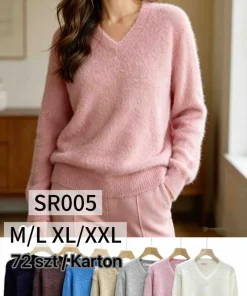 Swetry Damskie,size m/l-xl/2xl,Paczka 12szt ,mix kolor