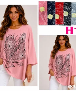 Bluzki Damskie,Size 2xl/3xl-4xl/5xl,paczka 12szt, mix kolor