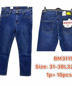 Spodnie JEANSOWE MĘSKA,size 31-38,Paczka 10szt, 1kolor