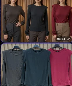 Bluzki Damskie WŁOSKA,Size uni,paczka 6szt, mix kolo