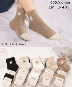 Skarpety Damskie,size 35-42,Paczka 40szt ,mix kolor
