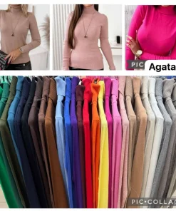 Swetry Damskie WŁOSKA,Size uni,paczka 6szt, mix kolor