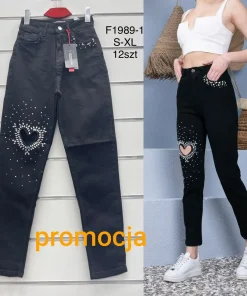 Jeansy damskie,size s-xl,paczka 12szt ,1kolor