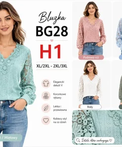 Bluzki Damskie,Size xl/2xl-2xl/3xl,paczka szt, mix kolor