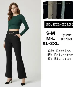 Spodnie damskie ,size s/m-xl/2xl ,Paczka 12szt,mix kolor
