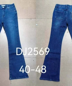 Jeansy Damskie,size 40-48,Paczka 12szt ,1kolor