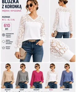 Bluzki Damskie,Size m/l-xl/2xl,paczka 12szt, mix kolor