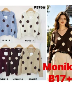 Swetry Damskie WŁOSKA,Size uni,paczka 8szt, mix kolor