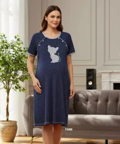 Koszule nocne damskie,size s-2xl, Paczka 10szt ,szary kolor