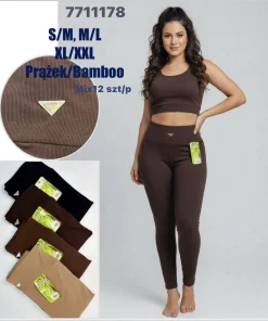 Leginsy Damskie,size s/m-xl/2xl,Paczka 12szt ,mix kolor