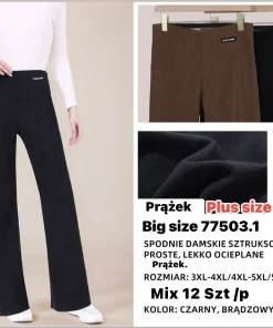Spodnie Damskie, size 3xl/4xl-5xl/6xl,Paczka 12szt, mix kolor