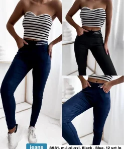 Jeansy Damskie,size m-2xl,Paczka 12szt ,mix kolor