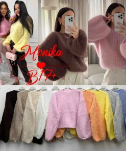 Swetry Damskie WŁOSKA,Size uni,paczka 6szt, mix kolor